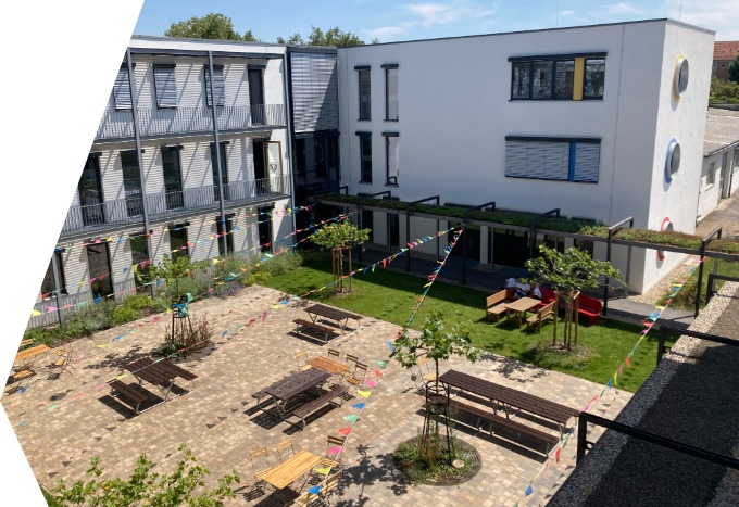 Außenansicht Schulzentrum Bamberg